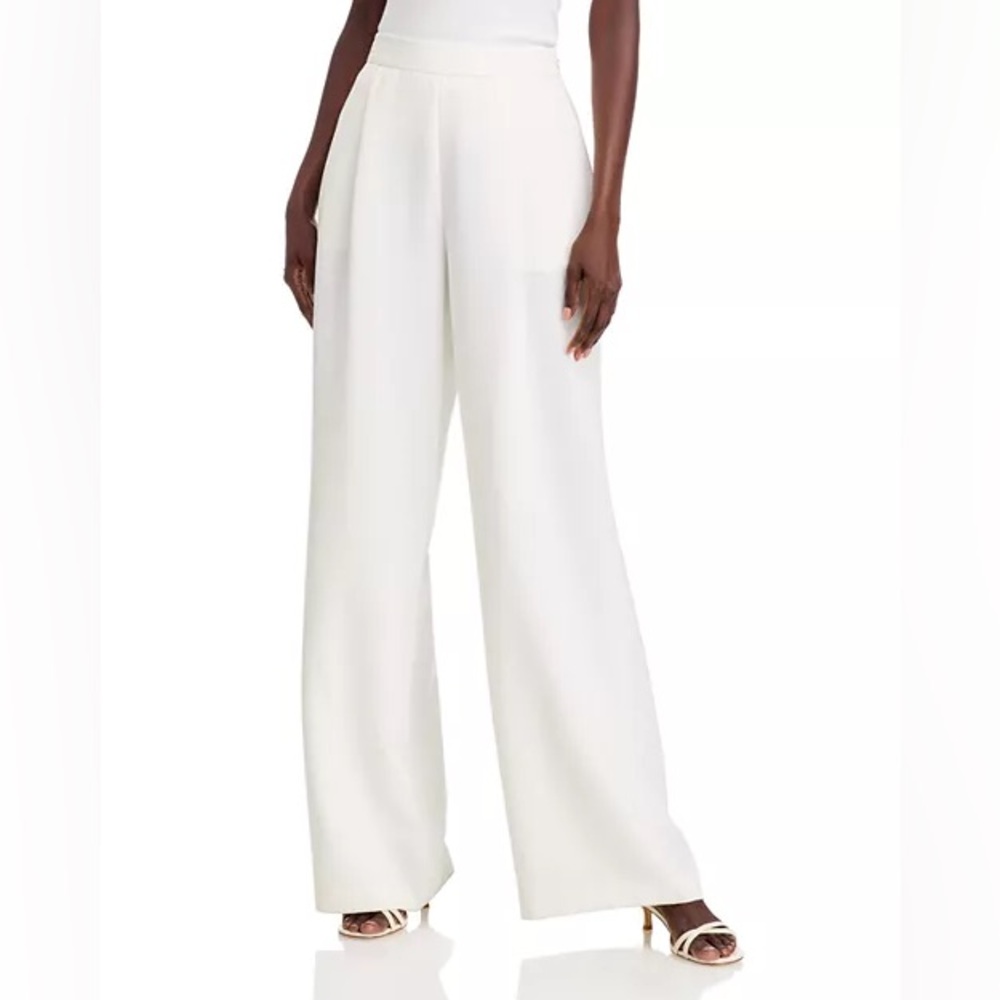 Chic Wide-Leg Women's Pants in Cream